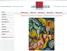 Tablet Screenshot of lehr-kunstauktionen.de